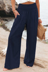 FlowEase™ Smocked Palazzo Pants 🌸✨ Comfort Meets Chic
