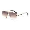 Men's Rimless Square Sunglasses — UV400 Metal Frame, 6 Colorways