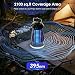 Bug Zapper Outdoor & Indoor,Cordless Portable Mosquito Zapper with Rechargeable 4800mAh Battery & Auto On/Off,Mosquito Repellent Outdoor Patio,Electric Fly Trap for Camping,Kitchen,Backyard,Patio
