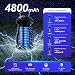 Bug Zapper Outdoor & Indoor,Cordless Portable Mosquito Zapper with Rechargeable 4800mAh Battery & Auto On/Off,Mosquito Repellent Outdoor Patio,Electric Fly Trap for Camping,Kitchen,Backyard,Patio