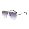 Men's Rimless Square Sunglasses — UV400 Metal Frame, 6 Colorways