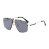 Men's Rimless Square Sunglasses — UV400 Metal Frame, 6 Colorways