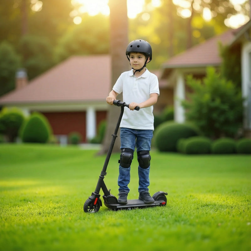 150W Electric Scooter Kids 6-12 10MPH 7Mi Range Colorful Lights Adjustable Height UL2272 1Year Warranty