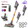 erabros EV7 Cordless Vacuum Cleaner,70KPa Suction,550W Motor,70Min Runtime,Charging Storage Base,Stick Vacuum with Aroma Design