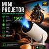 HY300 Original Projector Portable Smart Android 11 4K Ultra HD HDMI Wifi Bluetooth Built-in Speaker