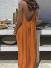 BreezeMuse™ Backless Maxi 🌸 — Adjustable Fit, Summer Flow