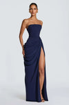 Butter Yellow Women Satin Slip Maxi Dress Elegant Spaghetti Strap A-line V Neck Waist-cinching Summer Lady Formal Evening Gown