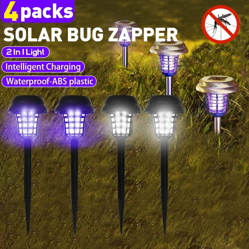 FlameGuard™ Solar Zapper 🔥🦟 — Light Your Garden, Repel Bugs
