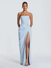 Elegant Scarf Collar Sling Women Summer Dress Solid Sleeveless Off-shoulder Slim Maxi Dresses 2026 Lady Chic Evening Party Gown