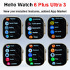 Smartwatch 2026 Hello Watch 6 Plus ULTRA 3 49mm Bluetooth Network Call HD AMOLED 4G ROM GPS NFC DeepSeek Compass Clock Men Women