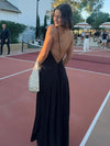 Elegant Deep V-neck Backless Long Dress Women Solid Spaghetti Strap Sleeveless Sling Dresses 2026 Lady Holiday Party Vestidos