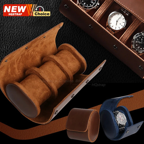 WatchGuard™ Vintage Roll Case 🛡️⌚ Protect Every Timepiece