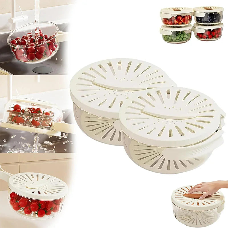 FreshFlow™ 2-in-1 Drain & Store Basket 🥗💧
