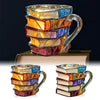BookBrew™ 3D Stacked Books Mug 📚☕