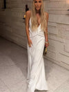 Elegant Deep V-neck Backless Long Dress Women Solid Spaghetti Strap Sleeveless Sling Dresses 2026 Lady Holiday Party Vestidos