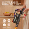 erabros EV7 Cordless Vacuum Cleaner,70KPa Suction,550W Motor,70Min Runtime,Charging Storage Base,Stick Vacuum with Aroma Design