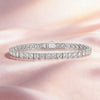100% Real Moissanite D Vvs 1 3.8MMMoissanite Tennis Bracelet S925 Jewelry Fashion Simple Wedding Women Gift