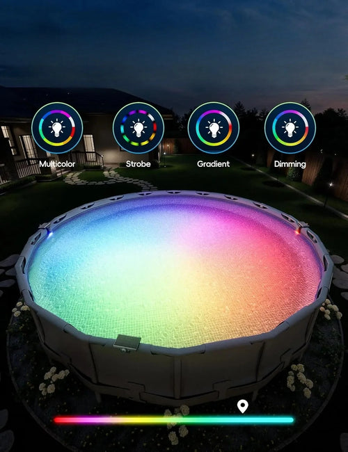 AquaGlow™ Solar Pool Lights 💧✨ — Bright Nights, Zero Power Cost