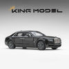 Pre-sale King Model 1:64 Ghost Black/White Die Casting Alloy Model Car
