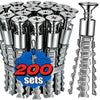 6/8mm Expansion Pipe for Hollow Walls Metal Expansion Screws Kit Self Tapping Screws Pipe Drilling Plug Fastener Bolt Anchors