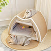 CozyClaw™ Foldable Sisal Cat House