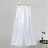 Fashion Solid Satin Blazer Pants Set Women Lapel Backless Short Jacket Mid Rise Balloon Wide Leg Pant 2026 New Lady Casual Wear