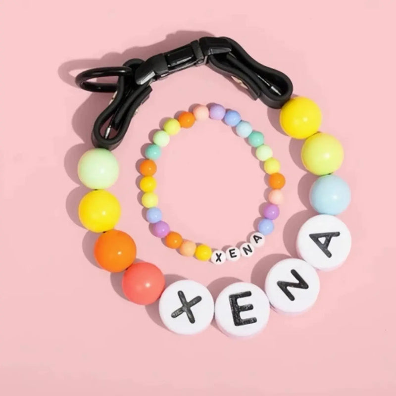 PawBond™ – Personalized Pet Collar & Matching Bracelet Set 🐾💖