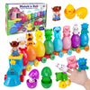 SmartTracks™ Farm Animal Train 🧠🚂 Hands-On Montessori Fun