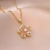 BloomSpin™ Zircon Flower Necklace 🌸💎 Elegance in Motion