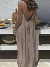 BreezeMuse™ Backless Maxi 🌸 — Adjustable Fit, Summer Flow