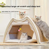 CozyClaw™ Foldable Sisal Cat House