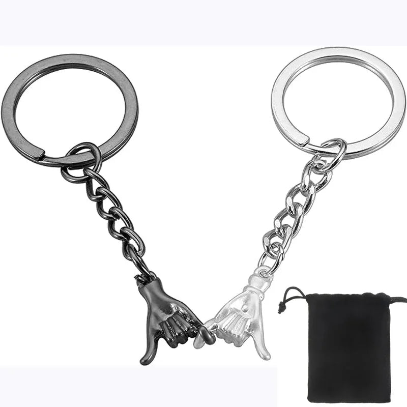 HandLink™ Couple Keychain 💑 — Always Connected Together