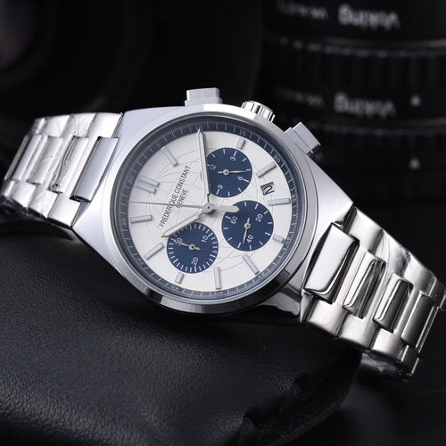 2026 Top AAA Hot Sale AAA Frederique Constant Brand Watches For Mens Multifunctional Auto Date Quartz Wristwatch AAA Male Clocks