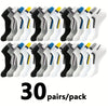 30 Pairs Men’s Ankle Socks – Breathable Mesh, Color-Block Athletic & Casual Low-Cut Socks