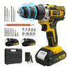 Lithium battery-powered screwdriver, electric screwdriver, electric hand drill, electric impact drill, combo set, home DIY kit
