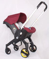 Multifunctional Baby Stroller with Free Bag,Newborn Stroller,Equipped with Chest Clip,One-Click Contraction Function,Alloy Metal Material, Foldable 4-wheel Travel Toddler Stroller, Stroller & Basket & Carrycot, Suitable for Travel #DealsForYouDays