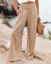 FlowEase™ Smocked Palazzo Pants 🌸✨ Comfort Meets Chic